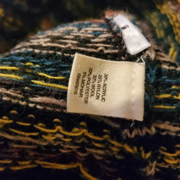 Ruff Hewn wool mohair blend boho neutral colored cardigan size Lg - Picture 5 of 13